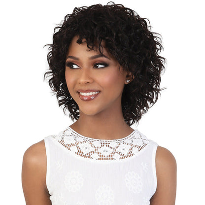 Beshe Peruvian Remi Natural Glueless 100% Virgin Remi Human Hair Crown Lace Top Hand-Tied Wig - HHC.FIA