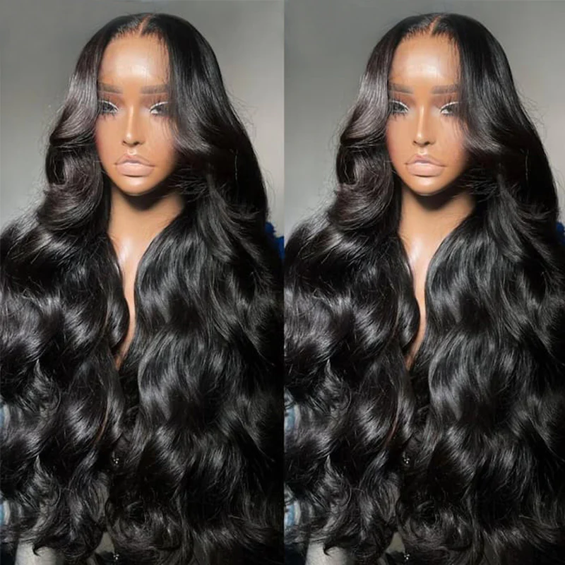 13x4 HD Lace Frontal Wig 100% Human Hair Wigs With Invisible Bleached Small Knots Hermosa Affordable Long Hair 180% Alexwigs