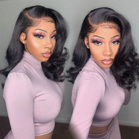 2 Wigs Set | Body Wave 5x5 HD Lace Frontal Wig & #4 Brown 5x5 HD Lace Bob Wig Alexwigs