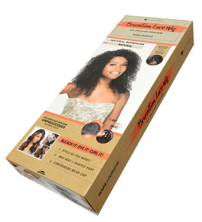 Sensationnel Bare & Natural 100% Virgin Remi Brazilian Lace Wig NATURAL BOHEMIAN Alexwigs