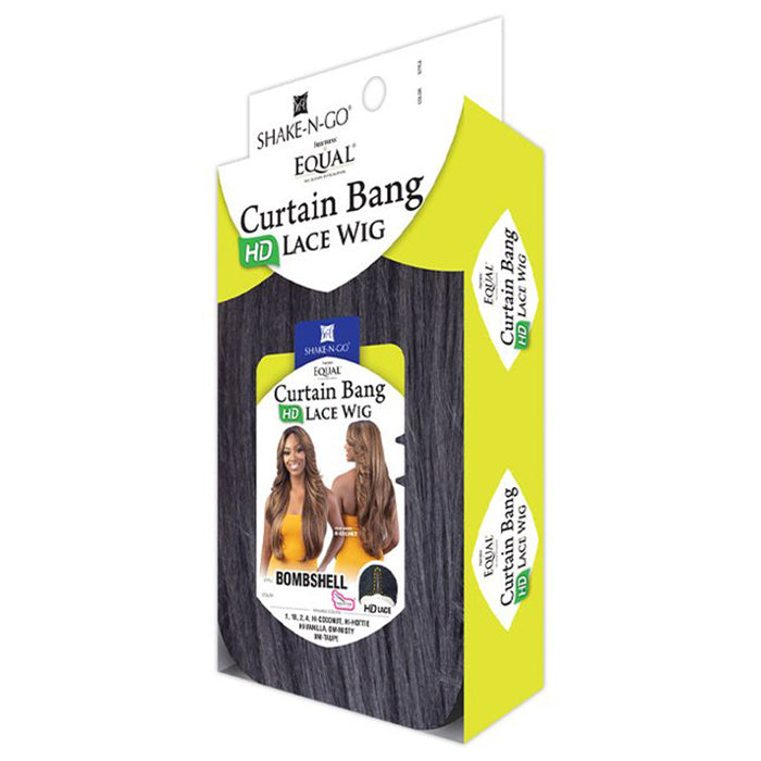 FreeTress Equal Curtain Bang HD Lace Wig - BOMBSHELL Alexwigs
