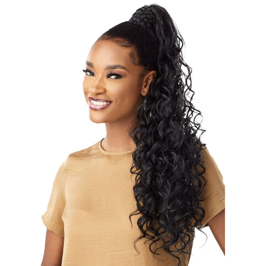 Sensationnel Synthetic Ponytail Instant Pony Wrap Braided Loose Deep 26" Alexwigs