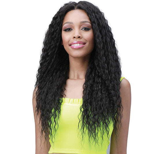 Bobbi Boss Human Hair Blend Miss Origin 13x6 Swiss Lace Frontal Wig - MOGLWBR26 BRAZILIAN WAVE 26 Alexwigs
