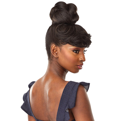 Sensationnel 100% Premium Fiber Instant Bun with Bangs BRIA Alexwigs