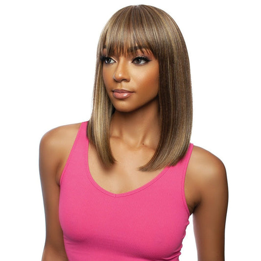 Mane Concept Brown Sugar Human Hair Blend Full Wig - RIHANNA BOB 02 Alexwigs