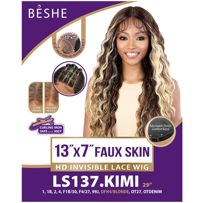 Beshe Glueless Faux Skin 13x7 HD Invisible Lace Wig - LS137.KIMI