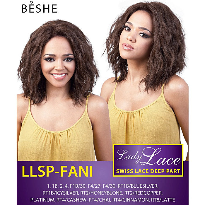 Beshe Lady Lace Swiss Lace Deep Part Wig - LLSP-FANI