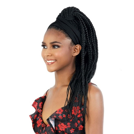 Seduction Hair Quick Wrap with Headband Wig - WRAP.BX 24/30" BOX BRAID Alexwigs