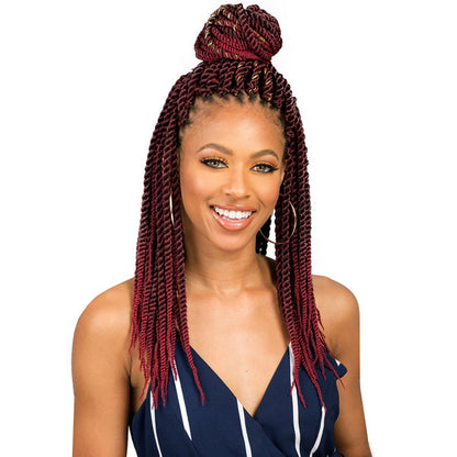Bobbi Boss African Roots Bomba Pre-Looped Crochet Braids - SENEGAL TWIST 18/24" Alexwigs