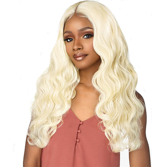 Sensationnel Boutique Bundles Human Hair Blend Weave BODY WAVE + 4X4 LACE CLOSURE (18/20/22 Inch) Alexwigs