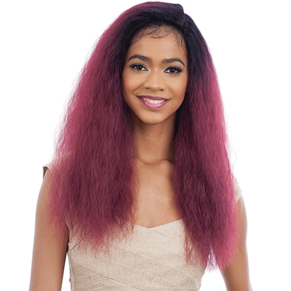 Model Model Synthetic Half Up Lace Front Wig - CAPRI Alexwigs