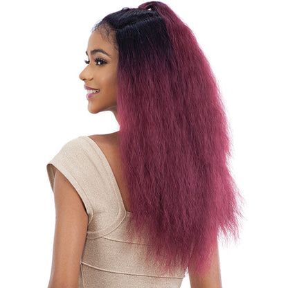 Model Model Synthetic Half Up Lace Front Wig - CAPRI Alexwigs