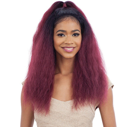 Model Model Synthetic Half Up Lace Front Wig - CAPRI Alexwigs