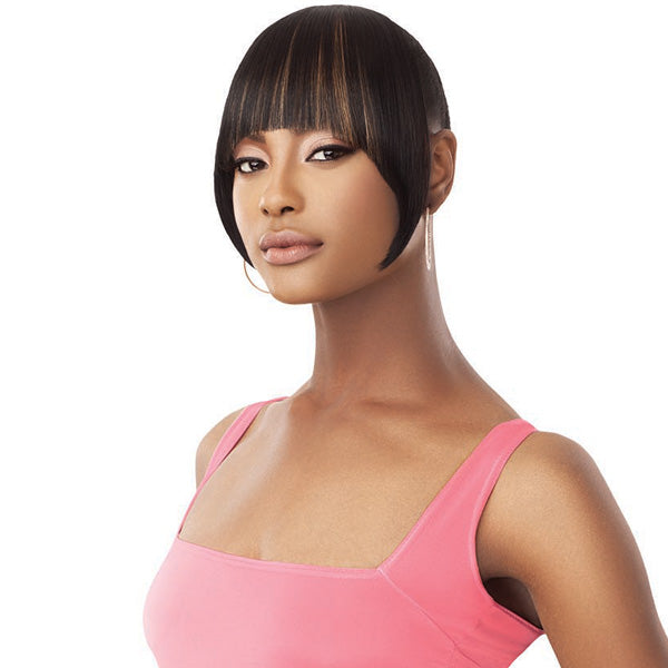 Outre Pretty Quick Clip-on Bang - CRESCENT CHINA BANG Alexwigs