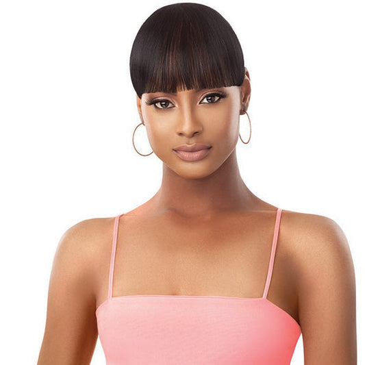 Outre Pretty Quick Clip-on Bang - CLASSIC BLUNT BANG Alexwigs