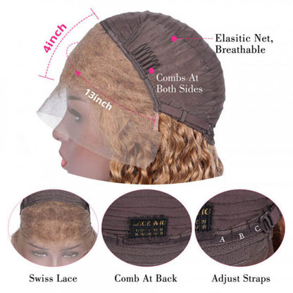 #27 Blonde Pre Plucked Real HD Lace Wigs 180% Density Deep Parting | VIP Special Alexwigs