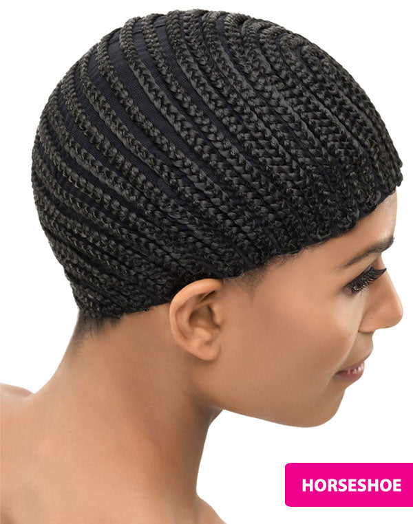 Vivica A Fox Cornrow PRO CAP STRAIGHT BACK OR HORSESHOE (With Combs)