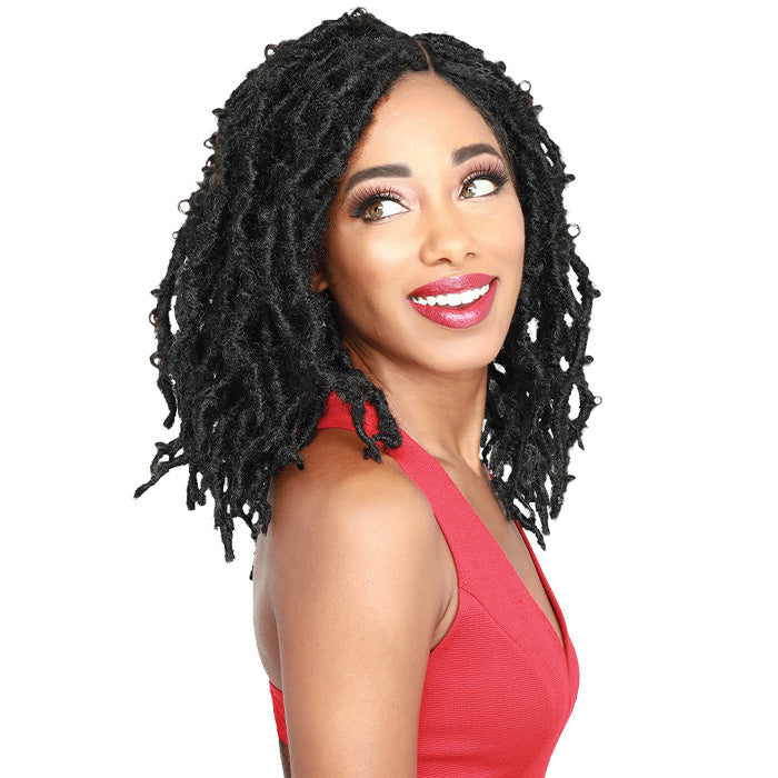 Zury Sis Knotless Braided 4x5 Free Part Lace Front Wig - DIVA LACE BUTTERFLY LOC SHORT Alexwigs