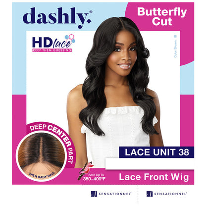 Sensationnel Dashly Butterfly Cut 5" Deep Part HD Lace Front Wig - LACE UNIT 38 Alexwigs