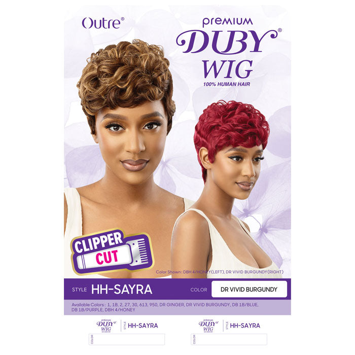 Outre Premium Duby 100% Human Hair Clipper Cut Wig - SAYRA Alexwigs