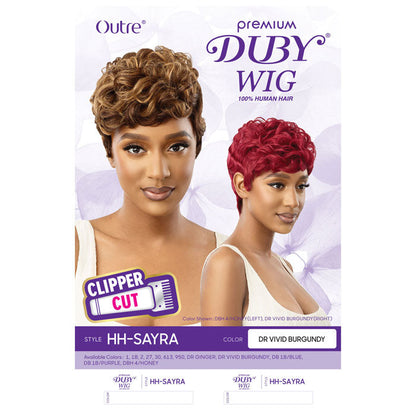 Outre Premium Duby 100% Human Hair Clipper Cut Wig - SAYRA Alexwigs