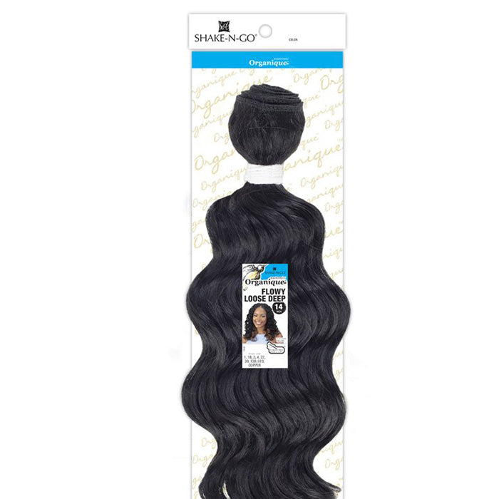 Shake-N-Go Organique Master Mix Weave - FLOWY LOOSE DEEP 14 Alexwigs