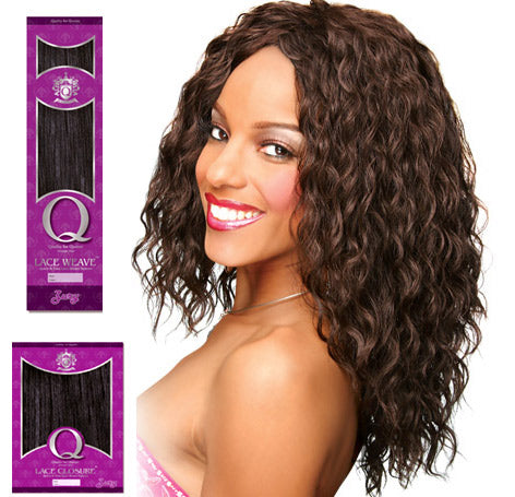 Zury Q Lace Human Blend Spanish Wave Closure + Weaving 16"