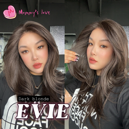 JBEXTENSION 22 Inches Dark Brown Pre-Cut Free Part Frontlace Glueless Wig EVIE DARK BROWN Alexwigs