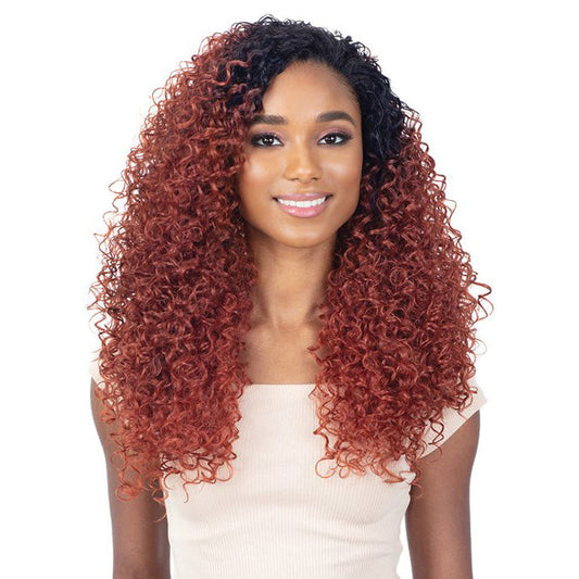 Freetress Full Cap Drawstring Ponytail & Half Wig - CRETA GIRL (LONG) Alexwigs