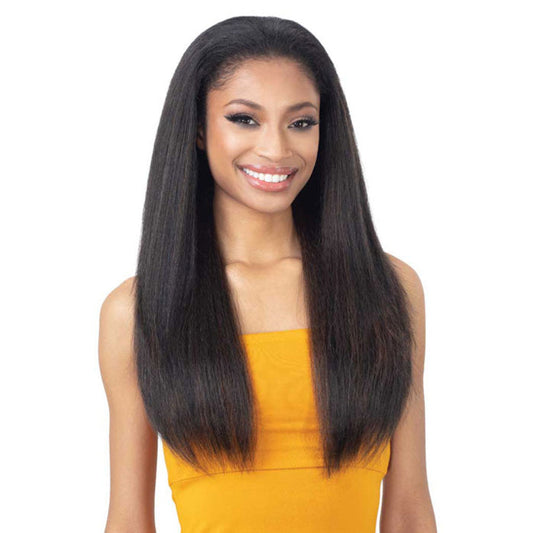 Freetress Equal Natural Me Drawstring Fullcap Half Wig - NATURAL PRESSED YAKY Alexwigs