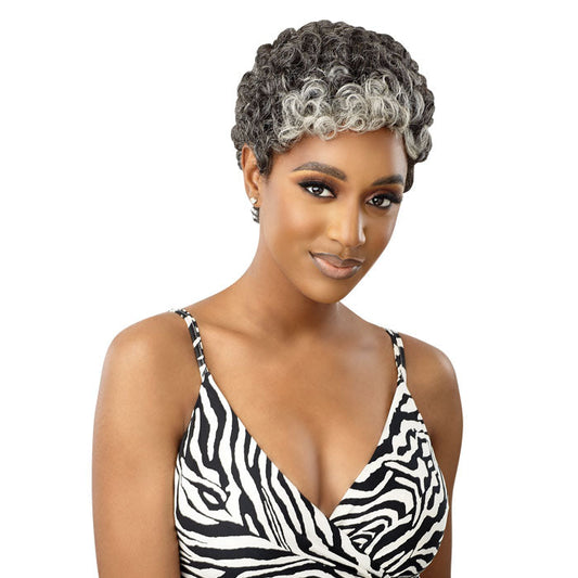 Outre Fab & Fly Gray Glamour 100% Human Hair Wig - HH-DINA Alexwigs