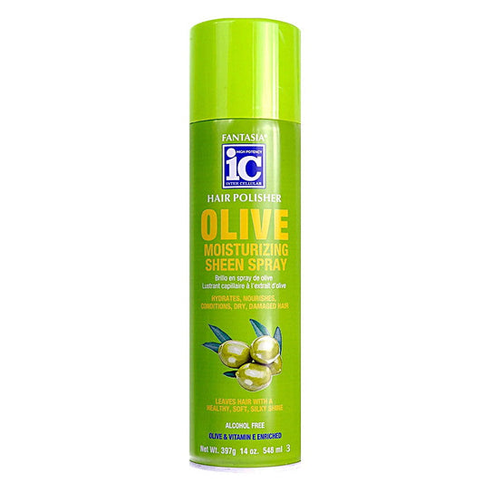 IC Fantasia Hair Polisher Olive Sheen Spray 14 oz Alexwigs
