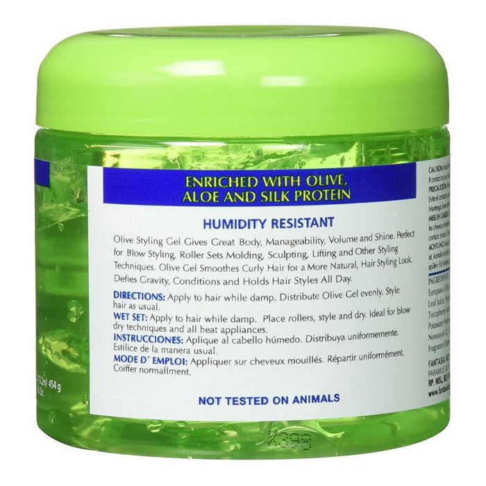 IC Fantasia Hair Polisher Olive Styling Gel 16 oz Alexwigs