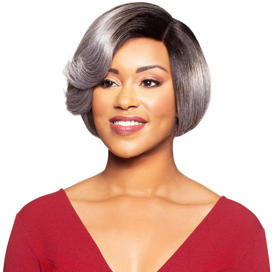 Foxy Silver Synthetic Lace Front Wig - MARILYN Alexwigs
