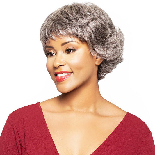 Foxy Silver Human Hair Wig - BAILEY Alexwigs