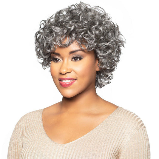 Foxy Silver Human Hair Wig GERTRUDE Alexwigs