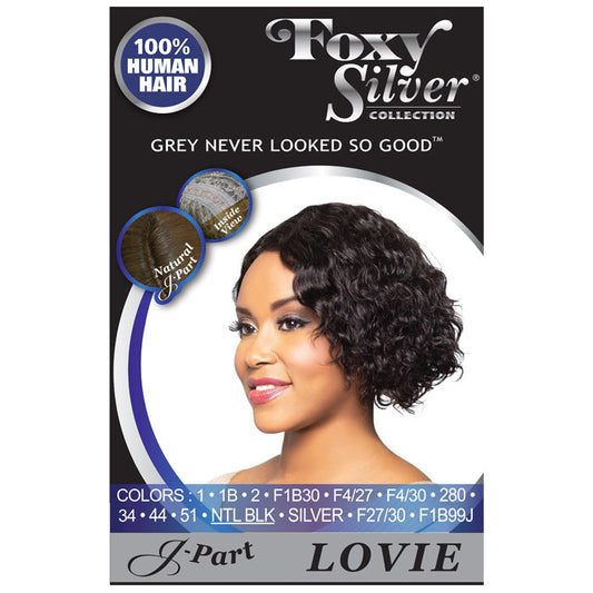 Foxy Silver Human Hair J Lace Part Wig LOVIE Alexwigs