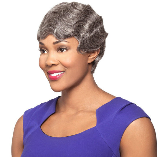 Foxy Silver Human Hair Wig - NANCY Alexwigs