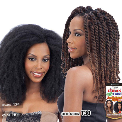Equal by Shake N Go Cuban Double Strand Style Braid - CUBAN TWIST BRAID 12"/16"/24" Alexwigs