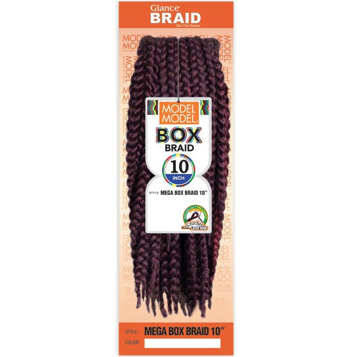 Model Model Glance Pre-Looped Crochet Braid - MEGA BOX BRAID 10" Alexwigs