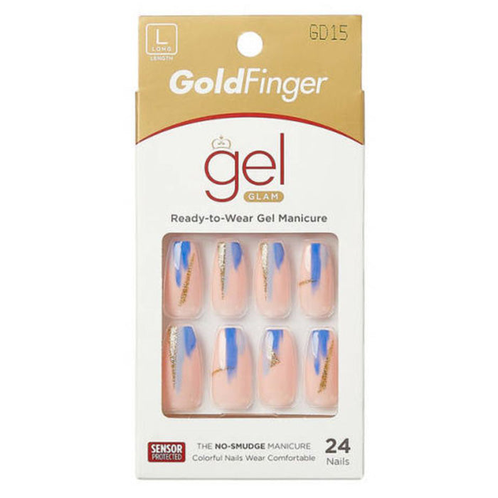 Kiss GoldFinger Gel Glam 24 Nails - Roller Coaster Alexwigs