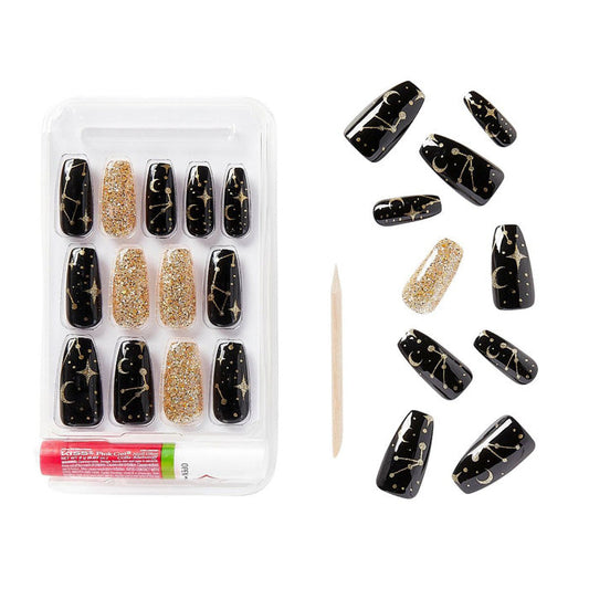 Kiss GoldFinger Gel Glam 24 Nails - Shoothing Stars Alexwigs