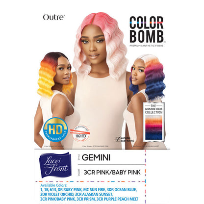 Outre Color Bomb HD Transparent Lace Front Wig - GEMINI Alexwigs