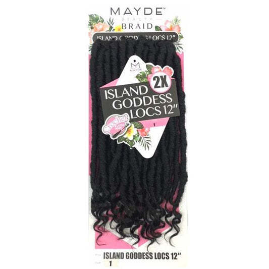 Mayde Beauty Synthetic Crochet Braid - 2X ISLAND GORGEOUS LOCS 12 Inch Alexwigs