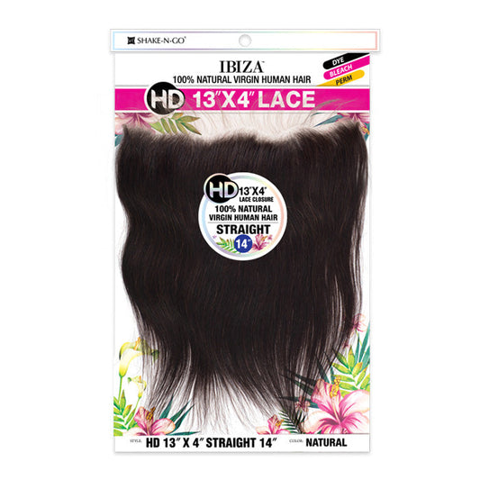 Shake N Go Virgin Human Hair Ibiza HD 13X4 Straight Lace Closure 14 Alexwigs