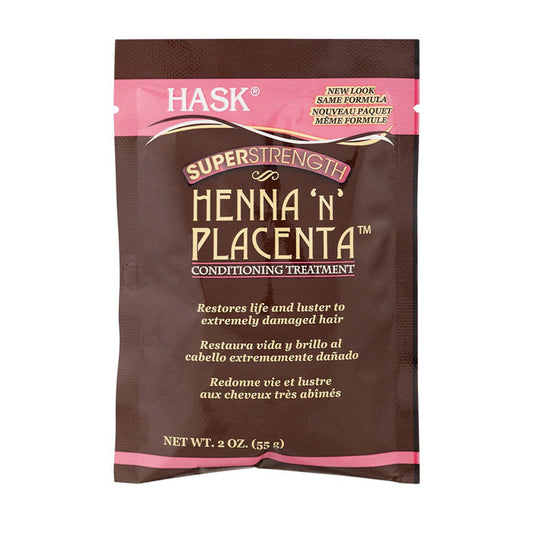 HNP Hask Henna 'N' Placenta Conditioning Treatment - SUPER STRENGTH 2 oz Alexwigs