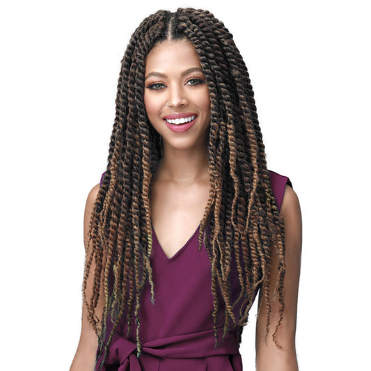 Bobbi Boss 3X Loc & Twist Pre-Looped Crochet Braids - JAMAICA FEATHER TIP 18" 3X Alexwigs
