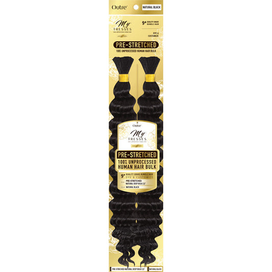 Outre Mytresses Gold Label 100% Unprocessed Human Hair Braids - PRE-STRETCHED NATURAL DEEP BULK 22" Alexwigs