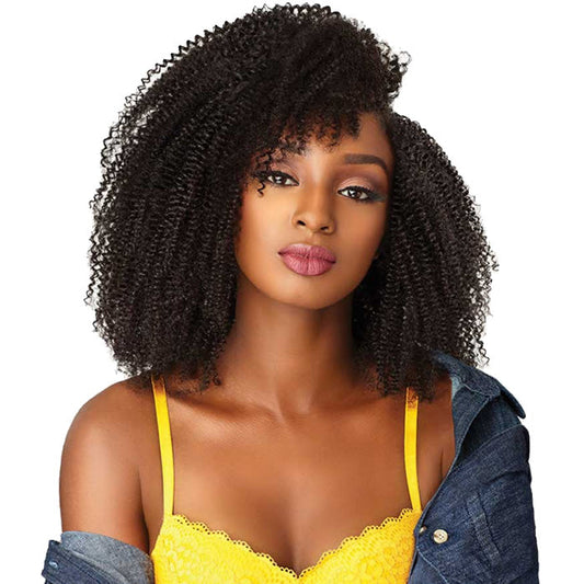 Sensationnel Human Hair Curls Kinks & CO Textured Clip In Extension - HH 3C CLIQUE 9PCS (14-18 Inch) Alexwigs