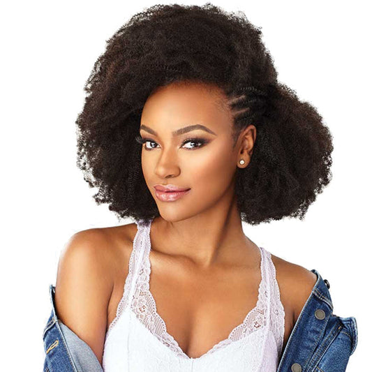 Sensationnel Human Hair Curls Kinks & CO Textured Clip In Extension - HH 4C CLIQUE 9PCS (14-18 Inch) Alexwigs